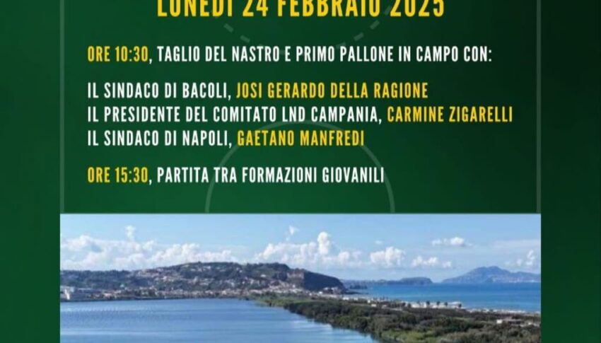 INAUGURAZIONE NUOVO CAMPO DI CUMA
